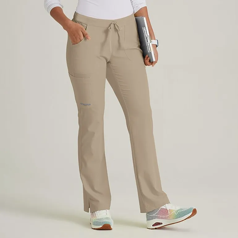 Skechers Sk201 Reliance 3-Pocket Mid-Rise Straight Leg Womens Petite Tag Free Stretch Fabric Moisture Wicking Scrub Pant
