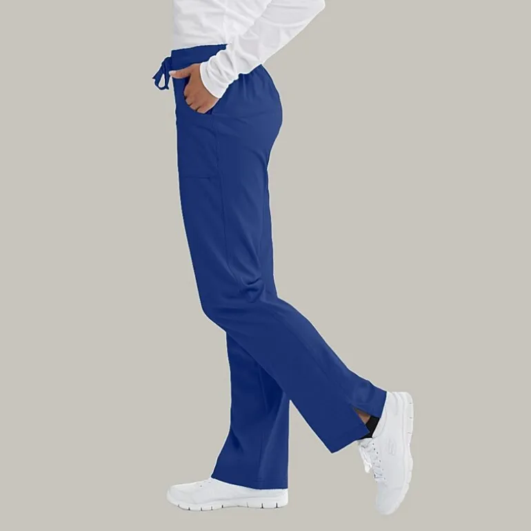 Skechers Sk201 Reliance 3-Pocket Mid-Rise Straight Leg Womens Petite Tag Free Stretch Fabric Moisture Wicking Scrub Pant