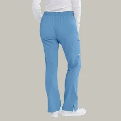 Skechers Sk201 Reliance 3-Pocket Mid-Rise Straight Leg Womens Petite Tag Free Stretch Fabric Moisture Wicking Scrub Pant