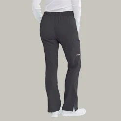 Skechers Sk201 Reliance 3-Pocket Mid-Rise Straight Leg Womens Petite Tag Free Stretch Fabric Moisture Wicking Scrub Pant