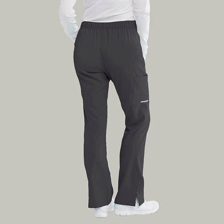 Skechers Sk201 Reliance 3-Pocket Mid-Rise Straight Leg Womens Petite Tag Free Stretch Fabric Moisture Wicking Scrub Pant
