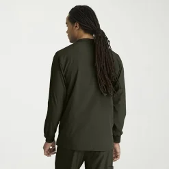 Skechers Sk0408 Structure 3-Pocket Crewneck Warm-Up Mens Big and Tall Tag Free Stretch Fabric Moisture Wicking Scrub Jackets