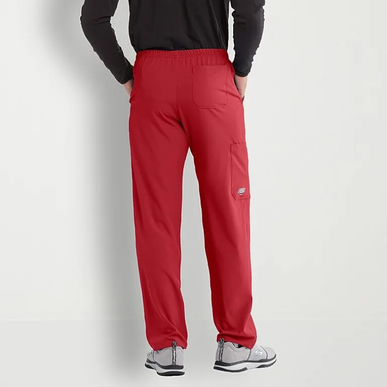 Skechers Sk0215 Structure 4-Pocket Zip-Fly Mens Big and Tall Tag Free Stretch Fabric Moisture Wicking Scrub Pant