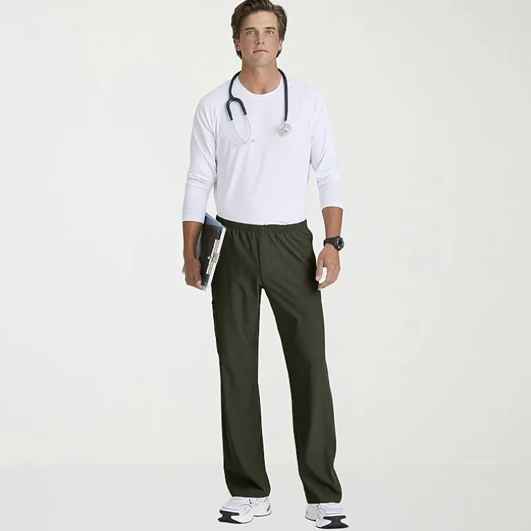 Skechers Sk0215 Structure 4-Pocket Zip-Fly Mens Big and Tall Tag Free Stretch Fabric Moisture Wicking Scrub Pant