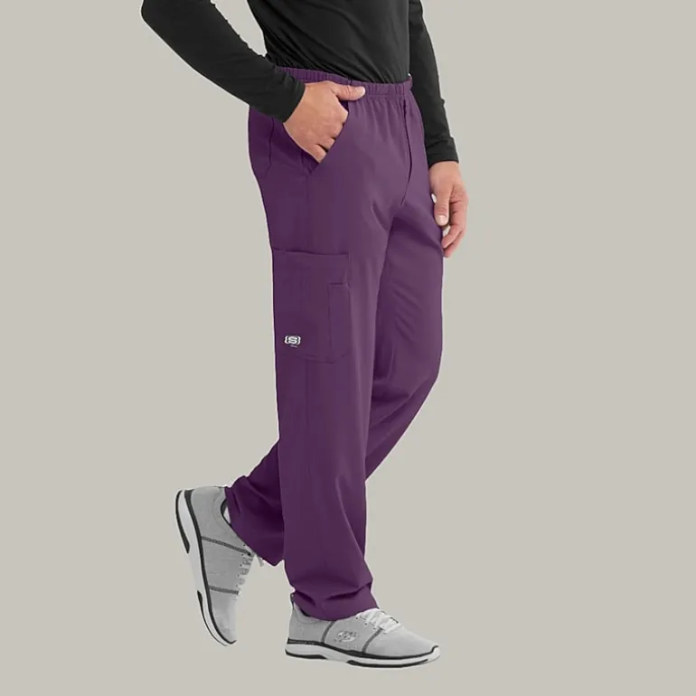 Skechers Sk0215 Structure 4-Pocket Zip-Fly Mens Big and Tall Tag Free Stretch Fabric Moisture Wicking Scrub Pant