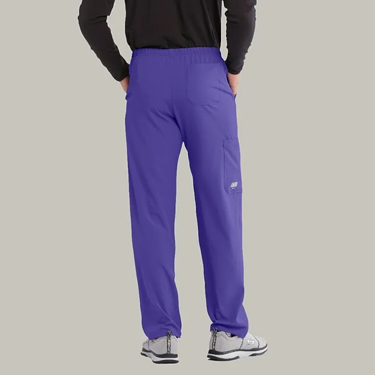 Skechers Sk0215 Structure 4-Pocket Zip-Fly Mens Big and Tall Tag Free Stretch Fabric Moisture Wicking Scrub Pant