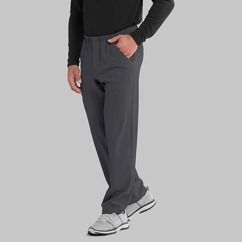Skechers Sk0215 Structure 4-Pocket Zip-Fly Mens Big and Tall Tag Free Stretch Fabric Moisture Wicking Scrub Pant