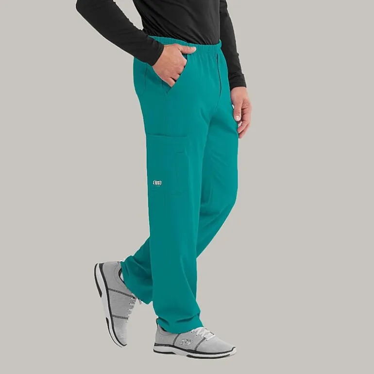 Skechers Sk0215 Structure 4-Pocket Zip-Fly Mens Big and Tall Tag Free Stretch Fabric Moisture Wicking Scrub Pant