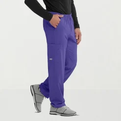 Skechers Sk0215 Structure 4-Pocket Zip-Fly Mens Big and Tall Tag Free Stretch Fabric Moisture Wicking Scrub Pant