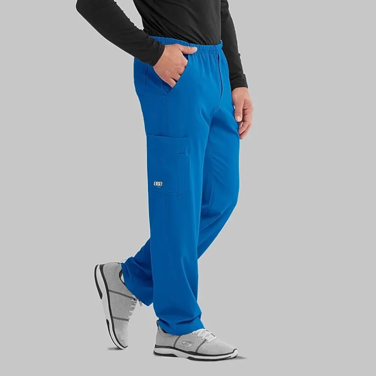 Skechers Sk0215 Structure 4-Pocket Zip-Fly Mens Big and Tall Tag Free Stretch Fabric Moisture Wicking Scrub Pant