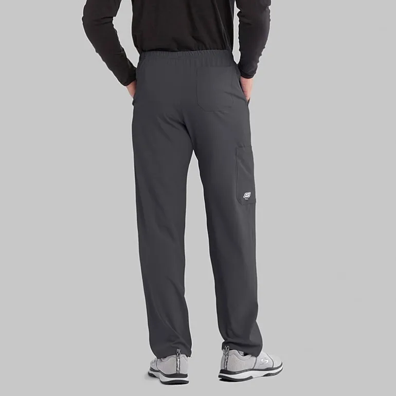 Skechers Sk0215 Structure 4-Pocket Zip-Fly Mens Big and Tall Tag Free Stretch Fabric Moisture Wicking Scrub Pant