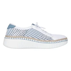 Skechers Wilshilre Blvd Breezy Stroll Womens Almond Closed Toe Slip-On Shoe