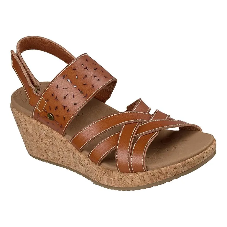 Skechers Womens Arch Fit Beverlee 2.0 Wedge Sandals