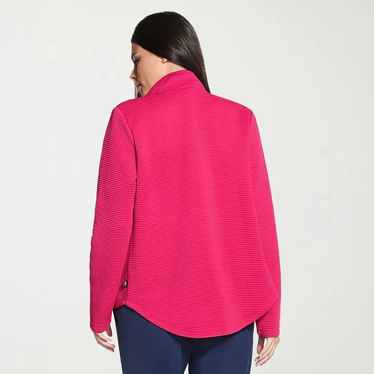Skechers Womens Go Walk® Ottoman Scoop Hem Jacket - Cozy Fit
