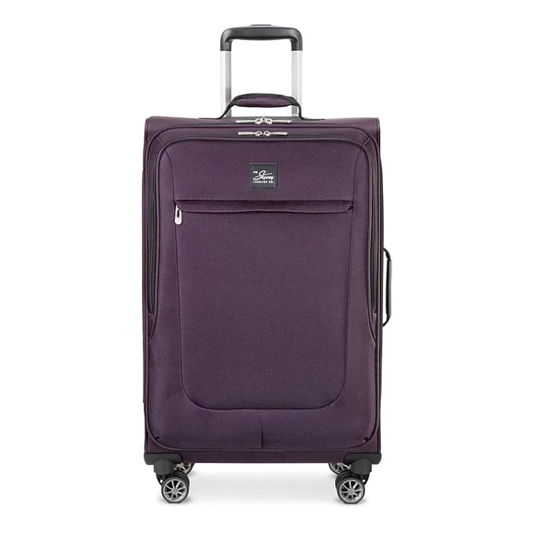 Skyway Everett 24 Inch Softside Lightweight Checked Spinner Luggage