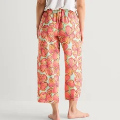 Sleep Chic Womens Poplin Pajama Capri Pant