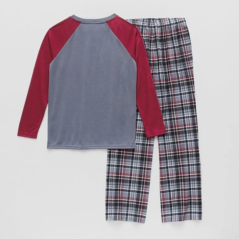 Sleep On It Little & Big Kid Boys Flannel Long Sleeve 2-pc. Pajama Set