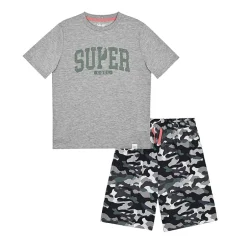 Sleep On It Little & Big Kid Boys Crew Neck Short Sleeve 2-pc. Pajama Set