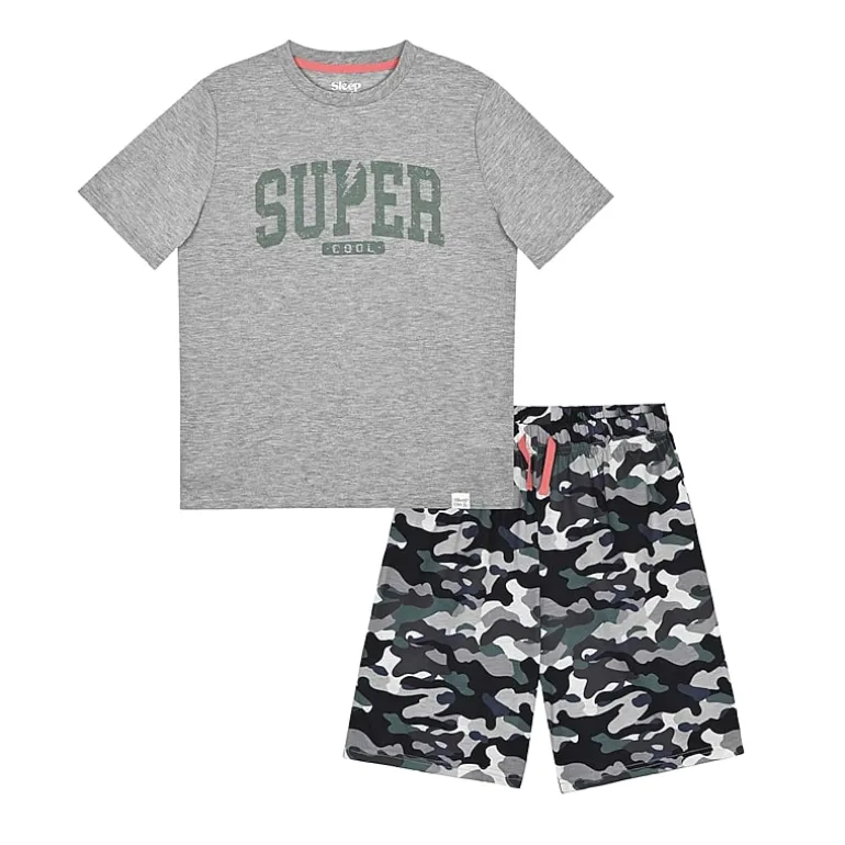 Sleep On It Little & Big Kid Boys Crew Neck Short Sleeve 2-pc. Pajama Set
