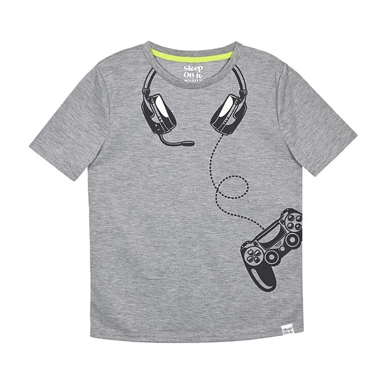 Sleep On It Little & Big Kid Boys Crew Neck Short Sleeve 3-pc. Pajama Set