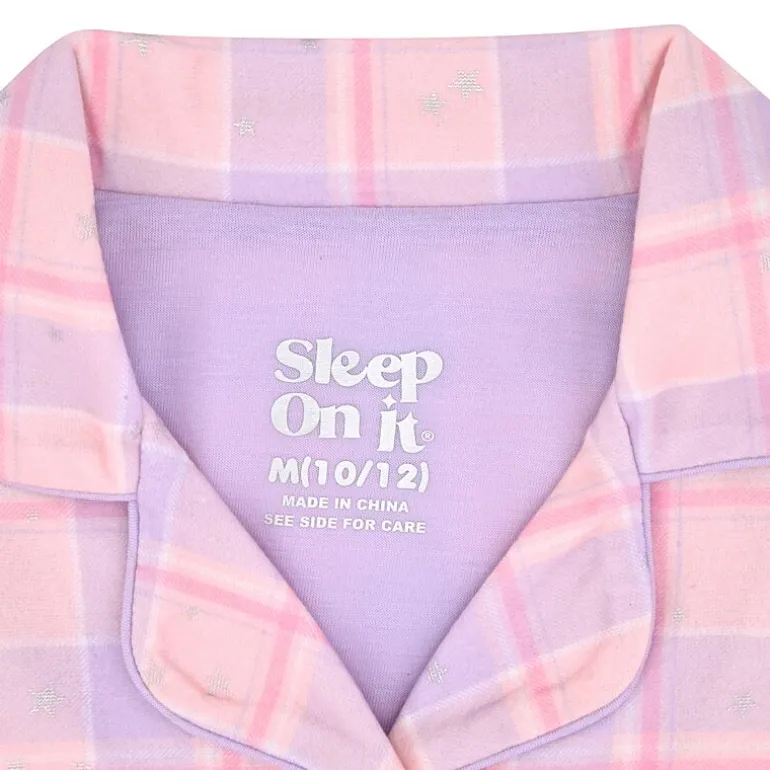 Sleep On It Little & Big Kid Girls Long Sleeve Pajama Set