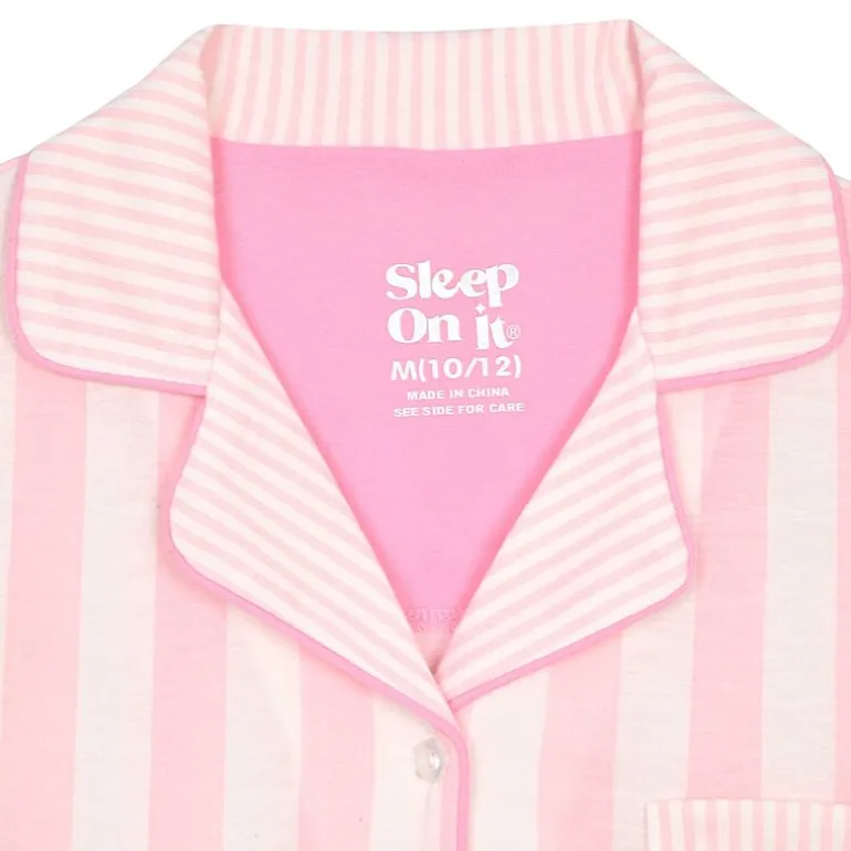 Sleep On It Little & Big Kid Girls Short Sleeve 2-pc. Pajama Set