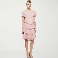 S. L. Fashions Womens V Neck Sleeveless Shift Dress