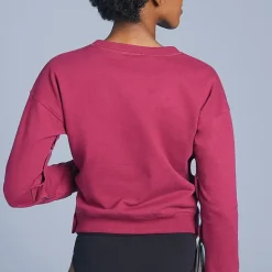 Slick Chicks Womens Adaptive Long Sleeve Crew Neck Sweat Shirt