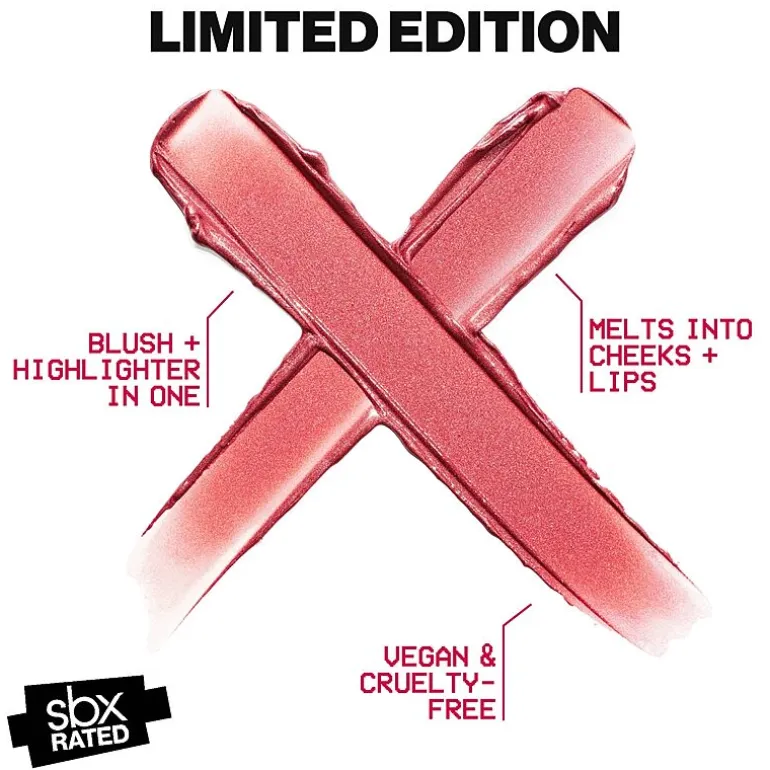 Smashbox Lit Stx Blushlighter- Dewy Blush Highlighter Stick
