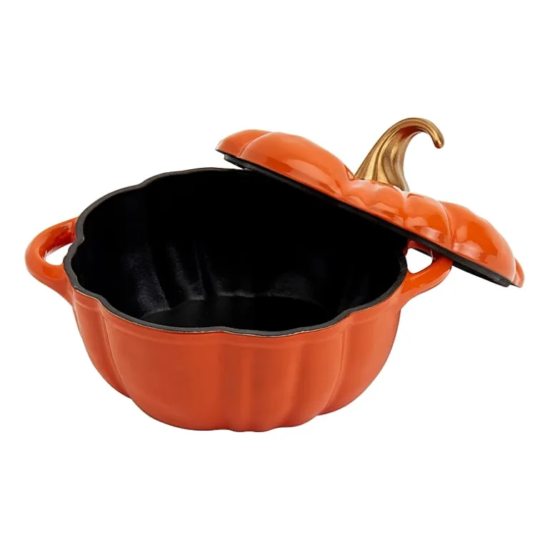 Smith & Clark Cast Iron Pumpkin Harvest 2-qt. Dutch Oven
