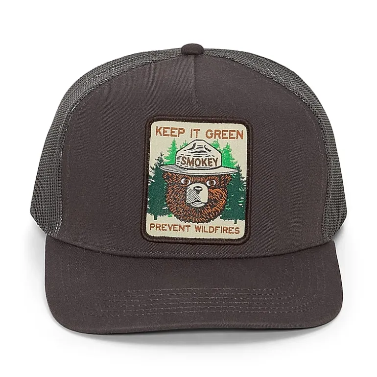 Smokey The Bear Keep It Green Mens Trucker Hat