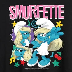 Smurfette Tee Womens Juniors Crew Neck Short Sleeve Oversized Smurfs Graphic T-Shirt