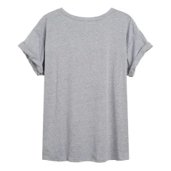 Snoopy Turkey Tasting Womens Juniors Crew Neck Short Sleeve Regular Fit Peanuts Graphic T-Shirt