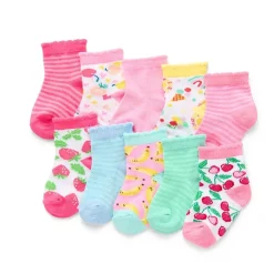 So Adorable Fruit Baby Girls 10 Pair Low Cut Socks