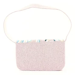SOL and MER Beaded Floral Baguette Shoulder Bag