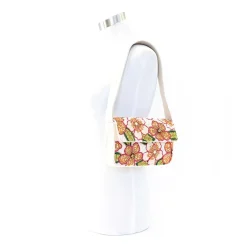 SOL and MER Beaded Floral Baguette Shoulder Bag