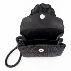 SOL and MER Beaded Floral Womens Wallet