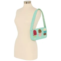 SOL and MER Beaded Ice Cream Shoulder Bag