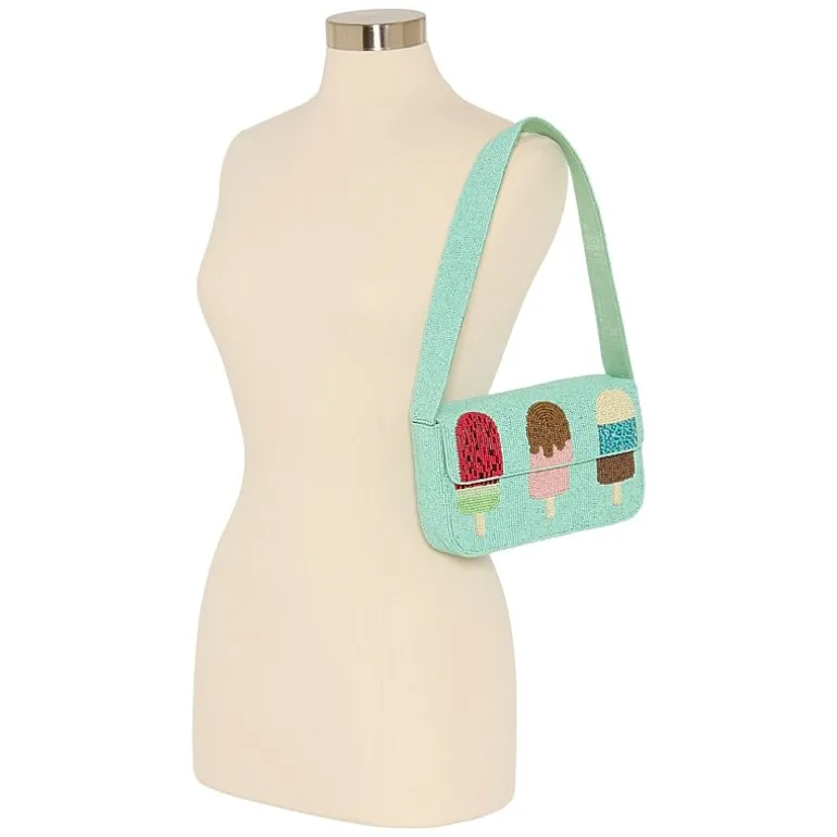 SOL and MER Beaded Ice Cream Shoulder Bag