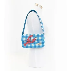 SOL and MER Beaded Lobster Shoulder Bag