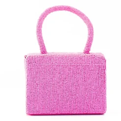 SOL and MER Bow Beaded Evening Bag