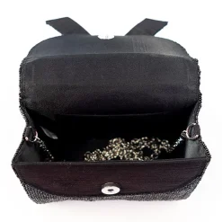 SOL and MER Bow Beaded Evening Bag