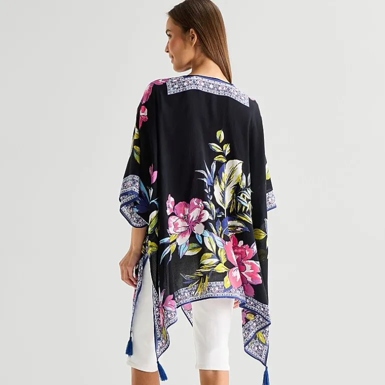 SOL and MER Tropical Floral Topper Wrap