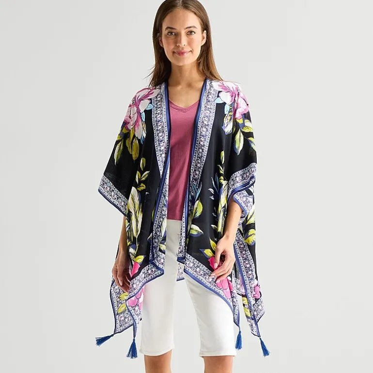 SOL and MER Tropical Floral Topper Wrap