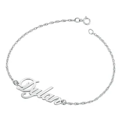 Solid 7.25 Inch Rope Chain Gold Bracelet