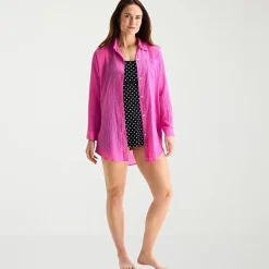 Sonnet Shores Womens Dress Swimsuit Cover-Up