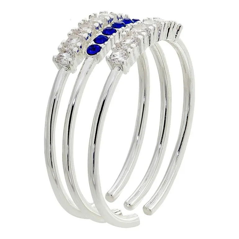 Sparkle Allure Birthstone Womens Red Cubic Zirconia Pure Silver Over Brass Ring Set