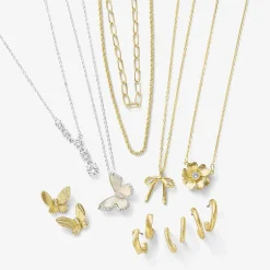 Sparkle Allure Multi Womens 14K Gold Over Brass 16 Inch Strand Necklace