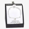 Sparkle Allure Womens Cubic Zirconia Heart Bolo Bracelet