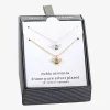 Sparkle Allure Womens Cubic Zirconia 14K Gold Over Brass Pure Silver Over Brass 2-pc. Necklace Set